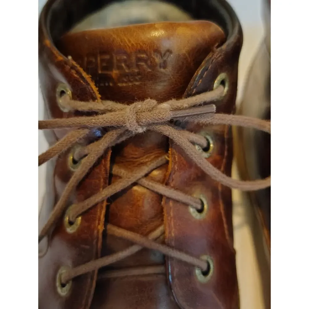 Sperry Top Sider Commander Chukka Brown Size 11.5 M Leather Boots